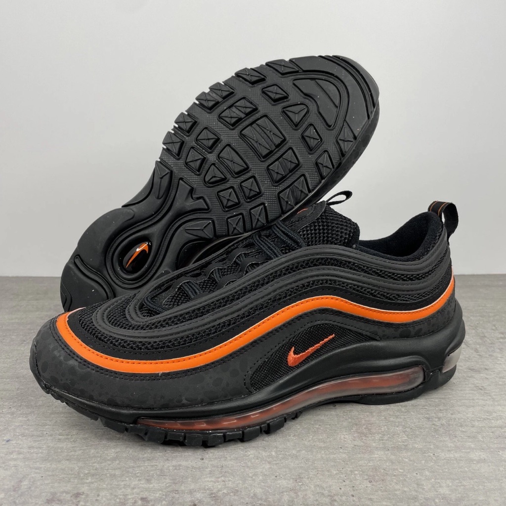 Brand New Nike Air Max 97 Safari Gs Black Safety Orange